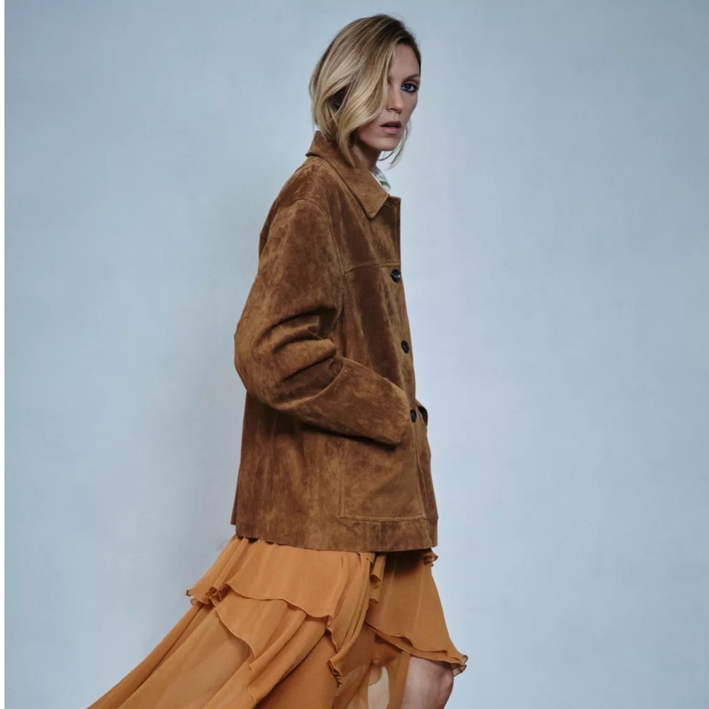 SUEDE LEATHER JACKET ZW COLLECTION LIMITED NWT